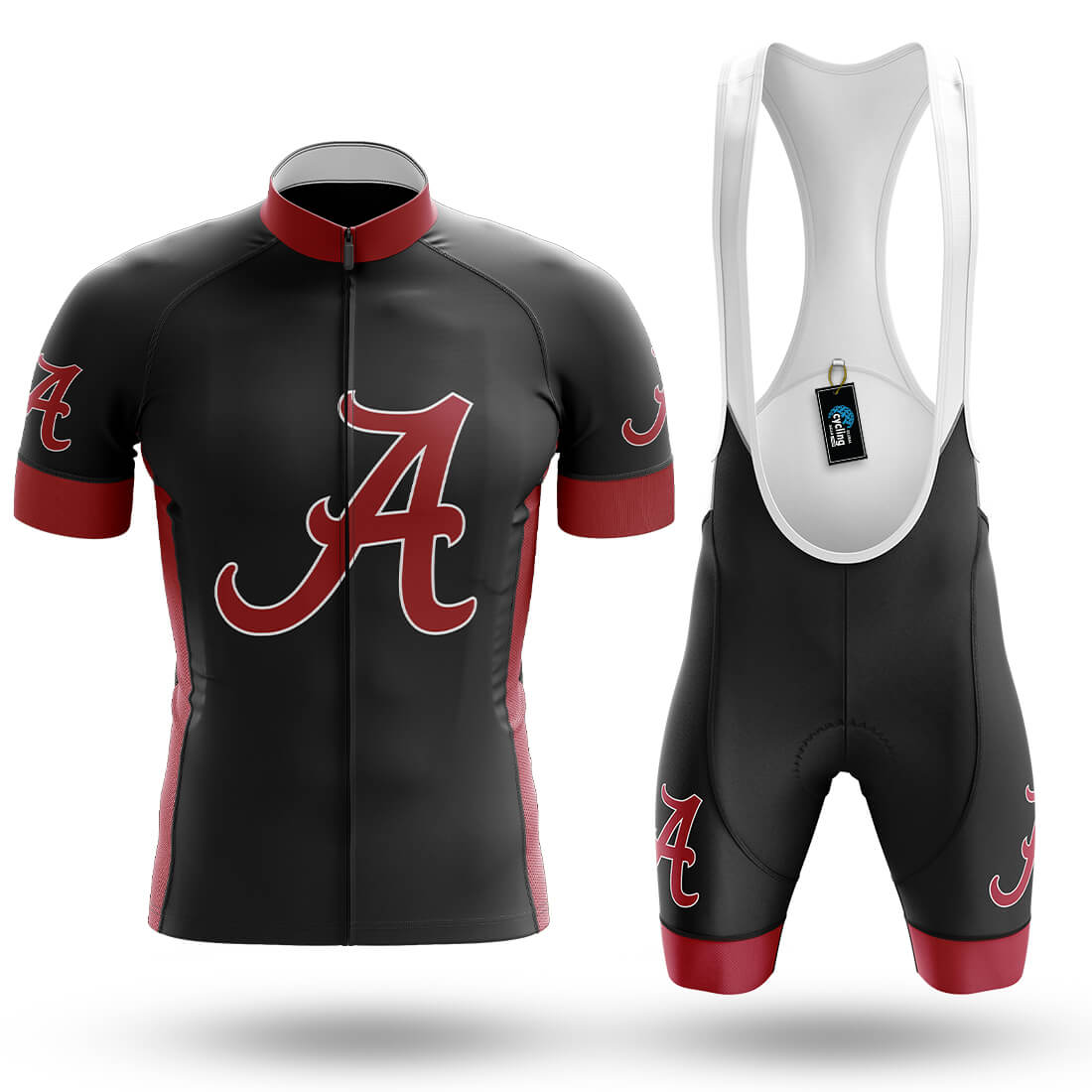 Alabama Crimson Tide Blackout - Men's Cycling Kit