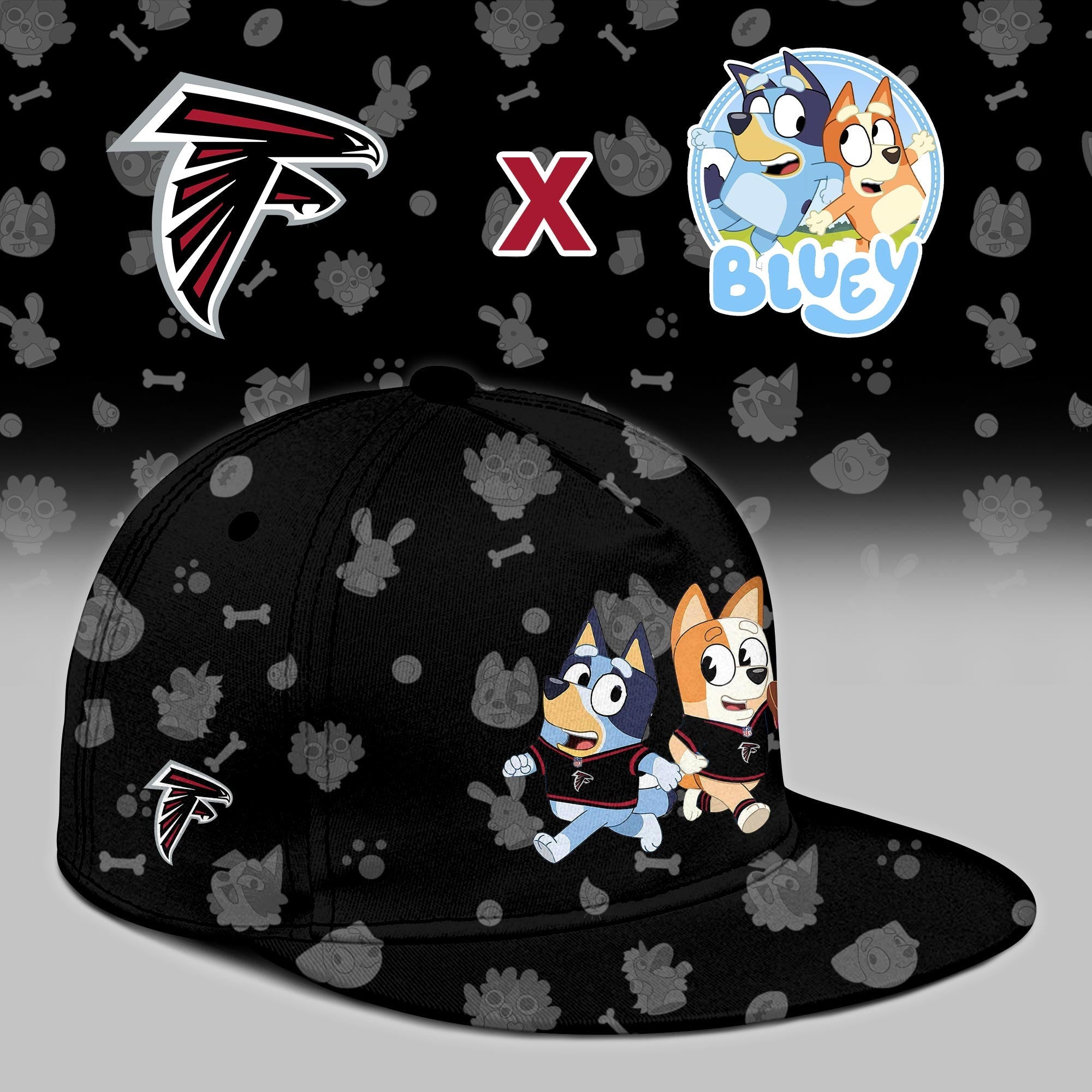 A.Falcons x Bluey Night Limited Hoodie